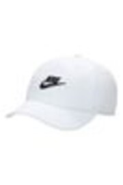 Blanco - Gorra infantil de algodón 100 % con efecto lavado y diseño flexible Club de Nike - Imagen 1 de 1