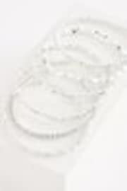 Silver Tone Sparkle Stretch Bracelets Pack - Image 1 of 1