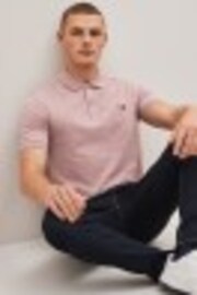 Темно-розовый - Однотонная рубашка поло Fred Perry - Image 1 of 1