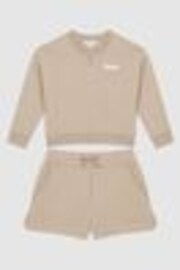 Reiss Camel Nina 4-9 yrs Set - Sweatshirt and Shorts - Image 1 of 1