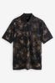 Black Floral Signature Modal Polo Shirt - Image 1 of 1