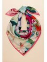 Floral - Joules Bloomfield Square 100% Silk Scarf - Imagen 1 de 1