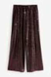 Burgundy Sequin Wide Leg Trousers - Image 1 of 1