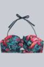Animal Red Docks Printed Tie Front Womens Bikini Top - Image 1 of 1