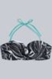 Animal Black Docks Printed Tie Front Womens Bikini Top - Image 1 of 1