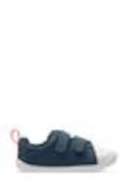 Azul marino/Blanco - Zapatos de piel para primeros pasos de Clarks - Imagen 1 de 1