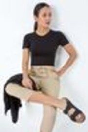 Roman 100% Cotton Cropped Cargo Trousers - Imagen 1 de 1