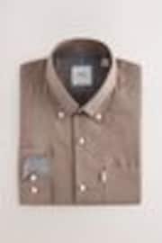 Бежевый меланжевый - Обычный крой - Button Down Easy Iron Oxford Shirt - Image 1 of 1