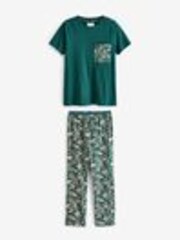 Green Woodland 100% Cotton Short Sleeve Pyjamas - Image 1 of 1