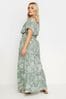 For LK Bennett Green Angelica Silk Floral Print Jacquard Clematis Midi Dress