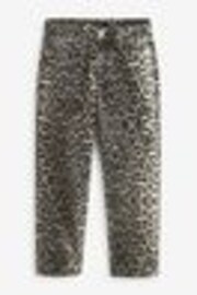 Imprimé léopard - Jean droit 100% coton - Image 1 of 1