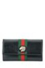 Gucci Authentic Black Wallet with Tiger Metal Hardware - Image 1 of 1