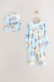 Azul - Conjunto de bañador y gorro con protección solar (3 meses -7 años) - Imagen 1 de 1