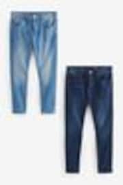 Blue Mid/Blue Light 2 Pack Skinny Fit Classic Stretch Jeans - Image 1 of 1