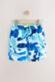 Light Blue Camo Printed Swim Shorts (3-16yrs) - Image 1 of 1