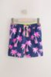 Pink Palm Tree Printed Swim Shorts (3-16yrs) - Image 1 of 1