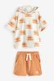 Neutral Sun Print 100% Cotton Toweling Set (3mths-7yrs) - Image 1 of 1