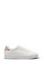 Calvin Klein White Lace-Up Trainers - Image 1 of 1