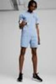 Puma Blue Cloudspun Knit Mens Training Shorts - Image 1 of 1
