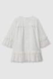 Reiss Ivory Zadie 4-9 yrs Lace Flared Sleeve Dress - Image 1 of 1