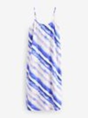 Blue Tie Dye Midi Slip Summer Dress - Image 1 of 1