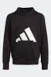 adidas Black Essentials Glam Cotton Hoodie - Image 1 of 1