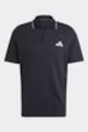 adidas Black Essentials Small Logo Piqué Polo Shirt - Image 1 of 1