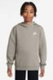 Nike College Grey Club Fleece Pullover Hoodie - Image 1 of 1