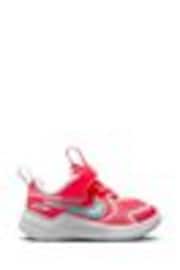Nike Crimson Red Grey Infant Cosmic Running Trainers - Image 1 of 1