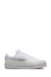Белый/серебристый - Кроссовки на платформе Nike Court Legacy - Image 1 of 1
