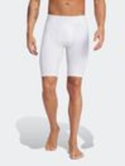 adidas White Techfit Short Tights - Image 1 of 1