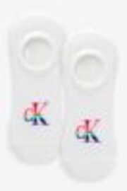 Calvin Klein White Footie Mens High Socks - Image 1 of 1