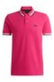 Hellrosa - BOSS – Paddy – Polo-Shirt mit Streifen aus 100 % Baumwolle - Bild 1 von 1