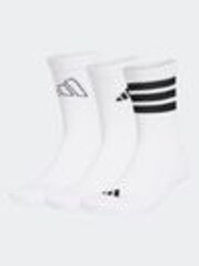 adidas White Logo Socks 3 Pack - Image 1 of 1