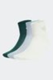 adidas Originals White Mid Ankle Socks 3 Pack - Image 1 of 1