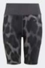 adidas Grey Grey Animal Cycling Shorts - Image 1 of 1