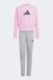 adidas Pink Future Icons Logo Tracksuit - Image 1 of 1