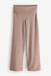 Nike Mink Brown One High Waisted Fold Over Flared Leggings - Image 1 of 1