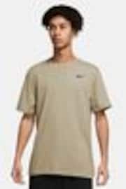 Nike Desert Khaki Dri-FIT Training T-Shirt - Image 1 of 1