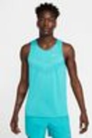 Nike Cactus Blue Stride Dri-FIT ADV Running Vest Top - Image 1 of 1