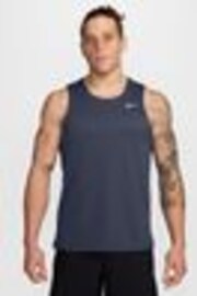 Nike Thunder Blue Dri-FIT Miler Running Vest Top - Image 1 of 1