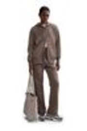 Nike Taupe Oversized Mini Phoenix Fleece Swoosh Full Zip Hoodie - Image 1 of 1