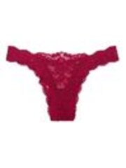 Victoria's Secret Campari Red Brazilian Lace Knickers - Image 1 of 1