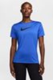 Nike Hyper Royal Blue Dri-FIT Graphic Swoosh Short Sleeve T-Shirt - Image 1 of 1