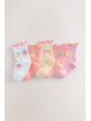Bright Fruit Baby Socks 5 Pack (0mths-2yrs) - Image 1 of 1