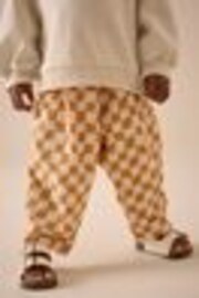 Yellow Checkerboard Textured Barrel Leg Trousers (3mths-7yrs) - Image 1 of 1