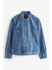 Mid Blue Denim Worker Jacket - Image 1 of 1