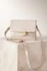 Gold Leather Cross-Body Bag - Image 1 of 1