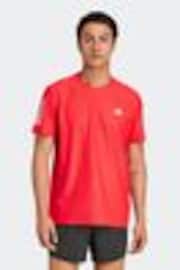 adidas Red Own the Run T-Shirt - Image 1 of 1
