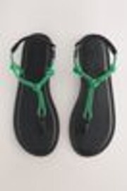 Зеленая кожа - Сандалии-вьетнамки с узелками и веревочным носком Forever Comfort® - Image 1 of 1
